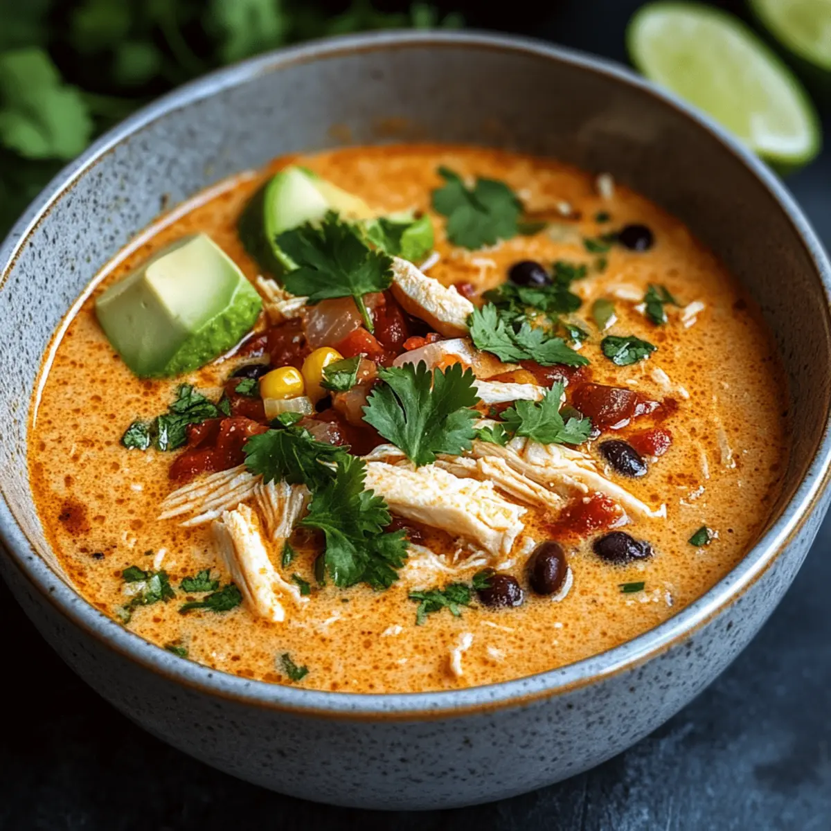 Creamy Chicken Enchilada Soup
