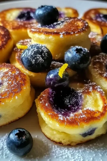 Blueberry Lemon Pancake Bites