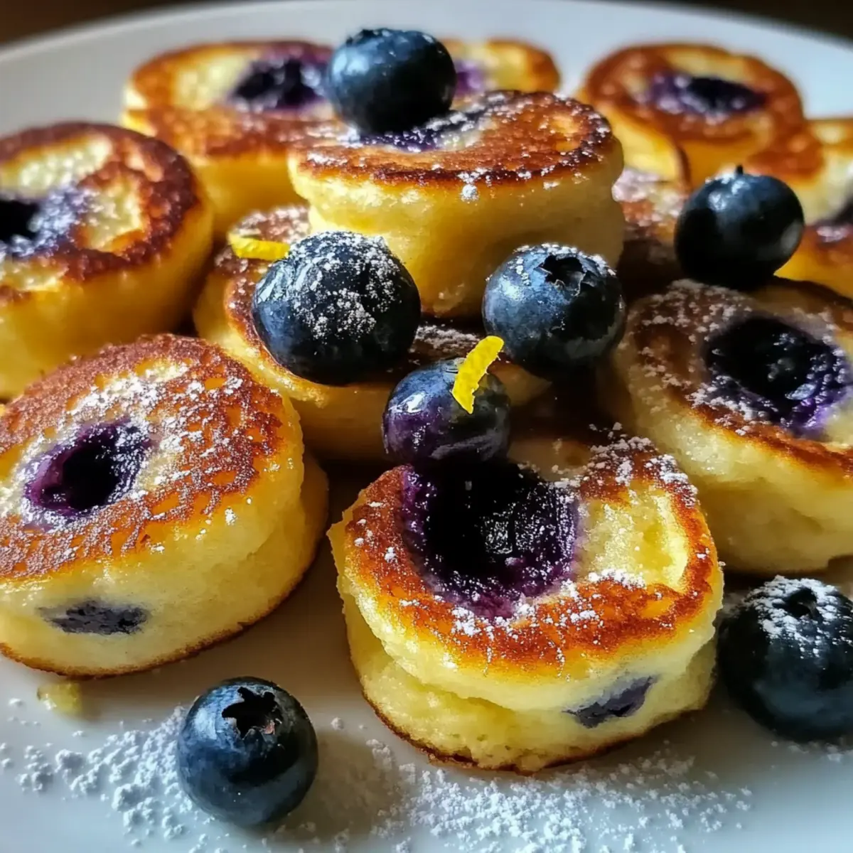Blueberry Lemon Pancake Bites