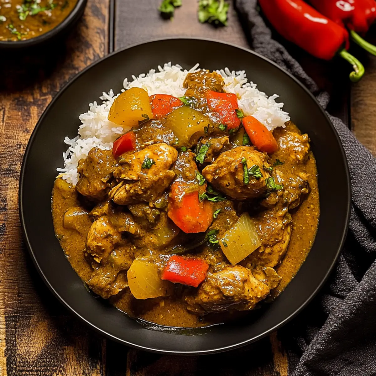 Authentic Jamaican Curry Chicken