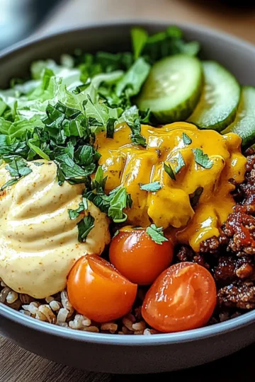 Amazing Burger Bowls