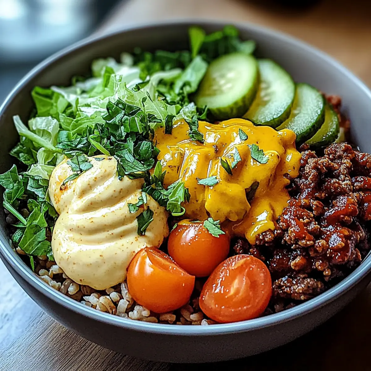 Amazing Burger Bowls