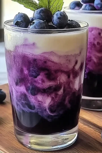 Blueberry Italian Cream Soda