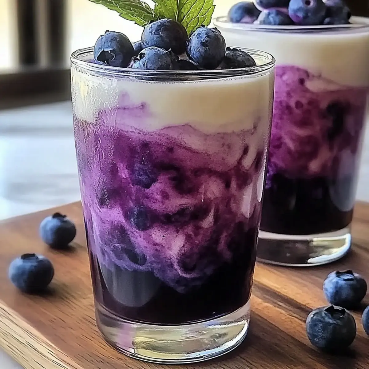 Blueberry Italian Cream Soda