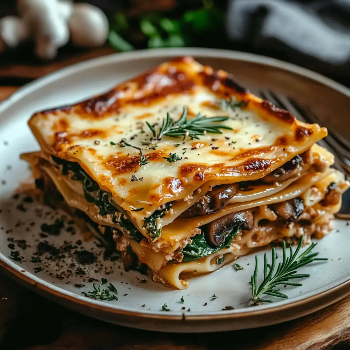 Irresistible Mushroom and Spinach Lasagna to Savor! 3 45ed27c8 fd3f 4ca7 b501 0dd3dc4415aebl vymeor