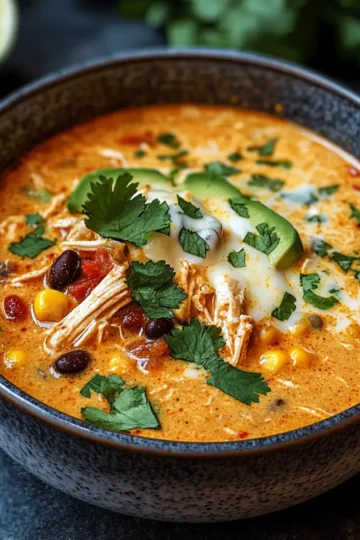 Creamy Chicken Enchilada Soup