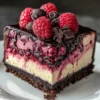 Dark Chocolate Raspberry Cheesecake