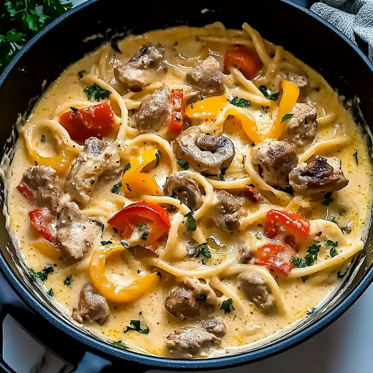 Creamy Monterey Chicken Spaghetti