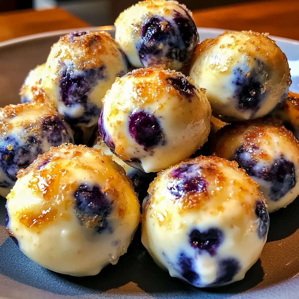 Lemon Blueberry Cottage Cheese Protein Bites