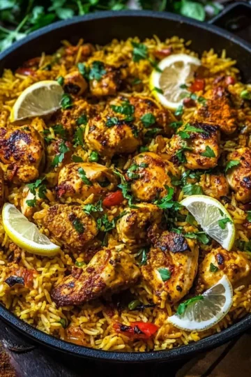 One Pot Chicken Shawarma Rice