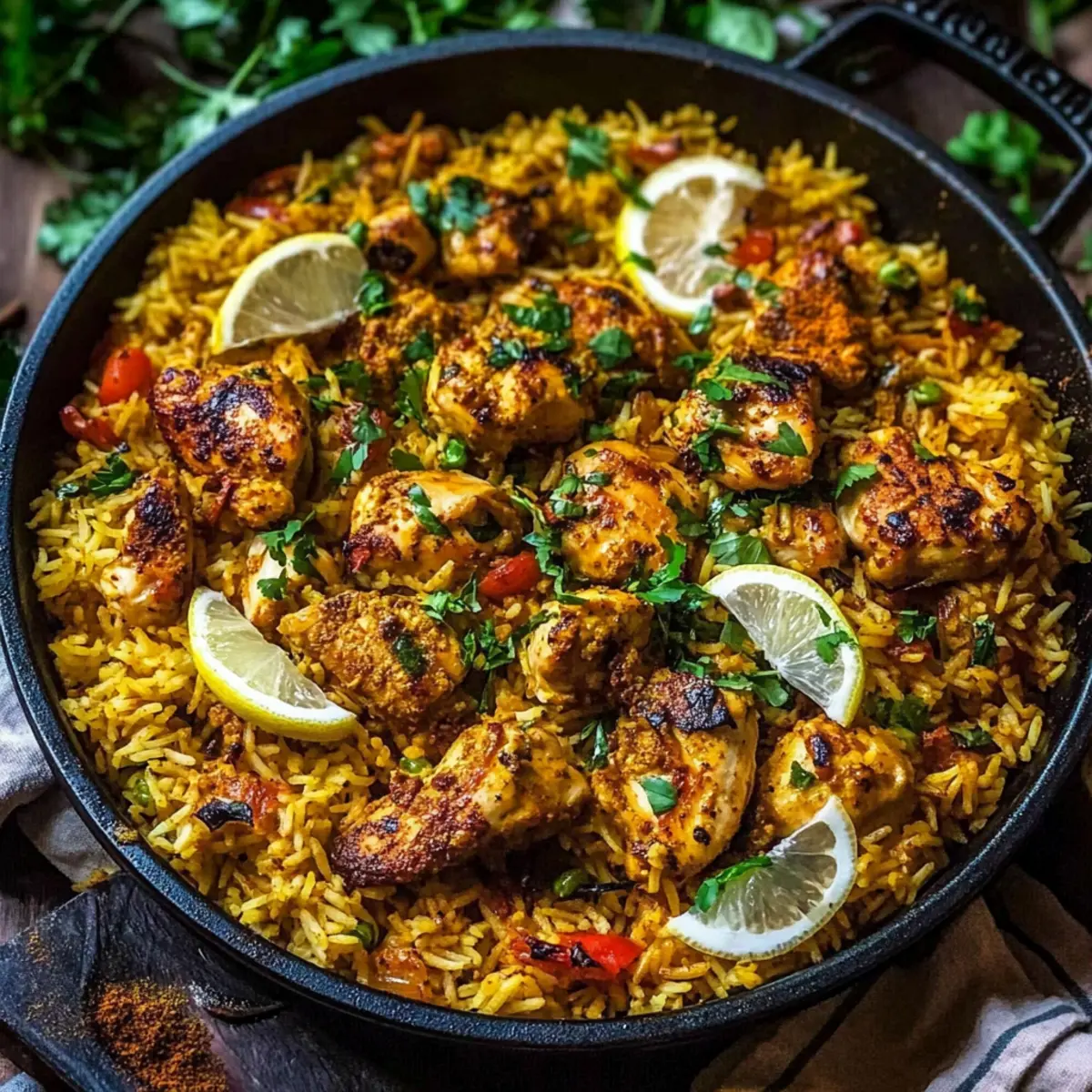 One Pot Chicken Shawarma Rice