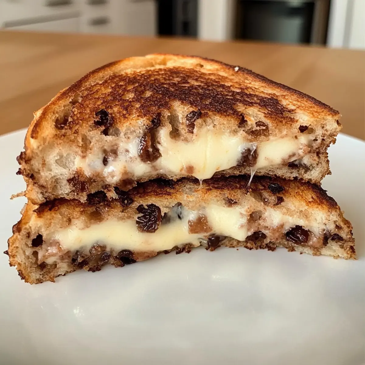 Air Fryer Cinnamon Raisin Grilled Cheese
