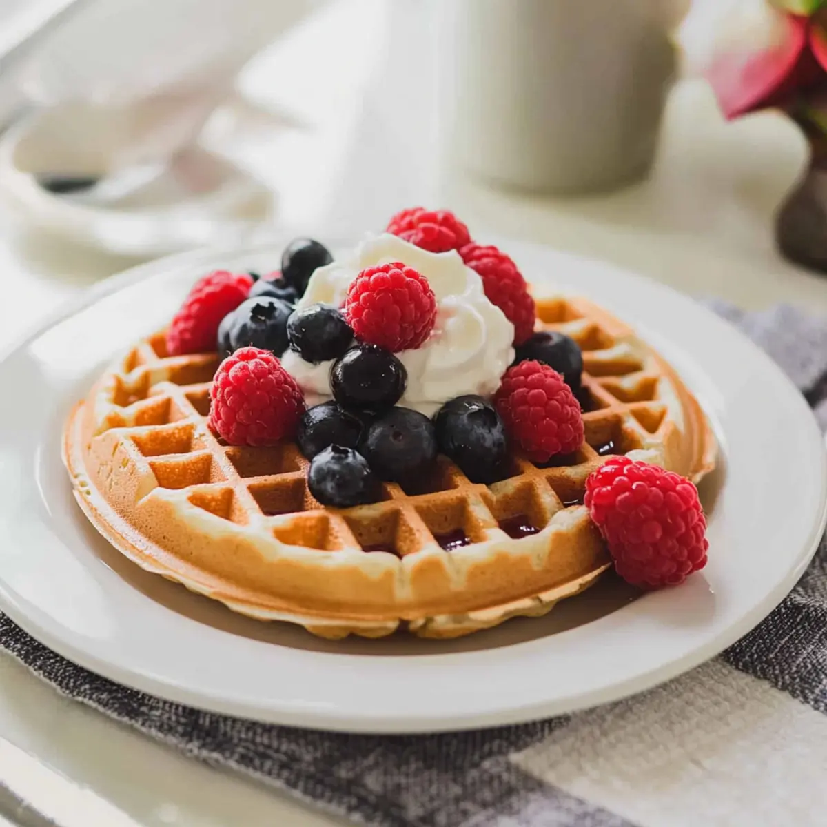 Fluffy Grey Waffles with Mixed Berries for a Cozy Morning Delight 5 Grey Waffles with Mixed Berries