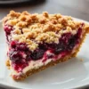 Cranberry Cream Cheese Crumb Pie