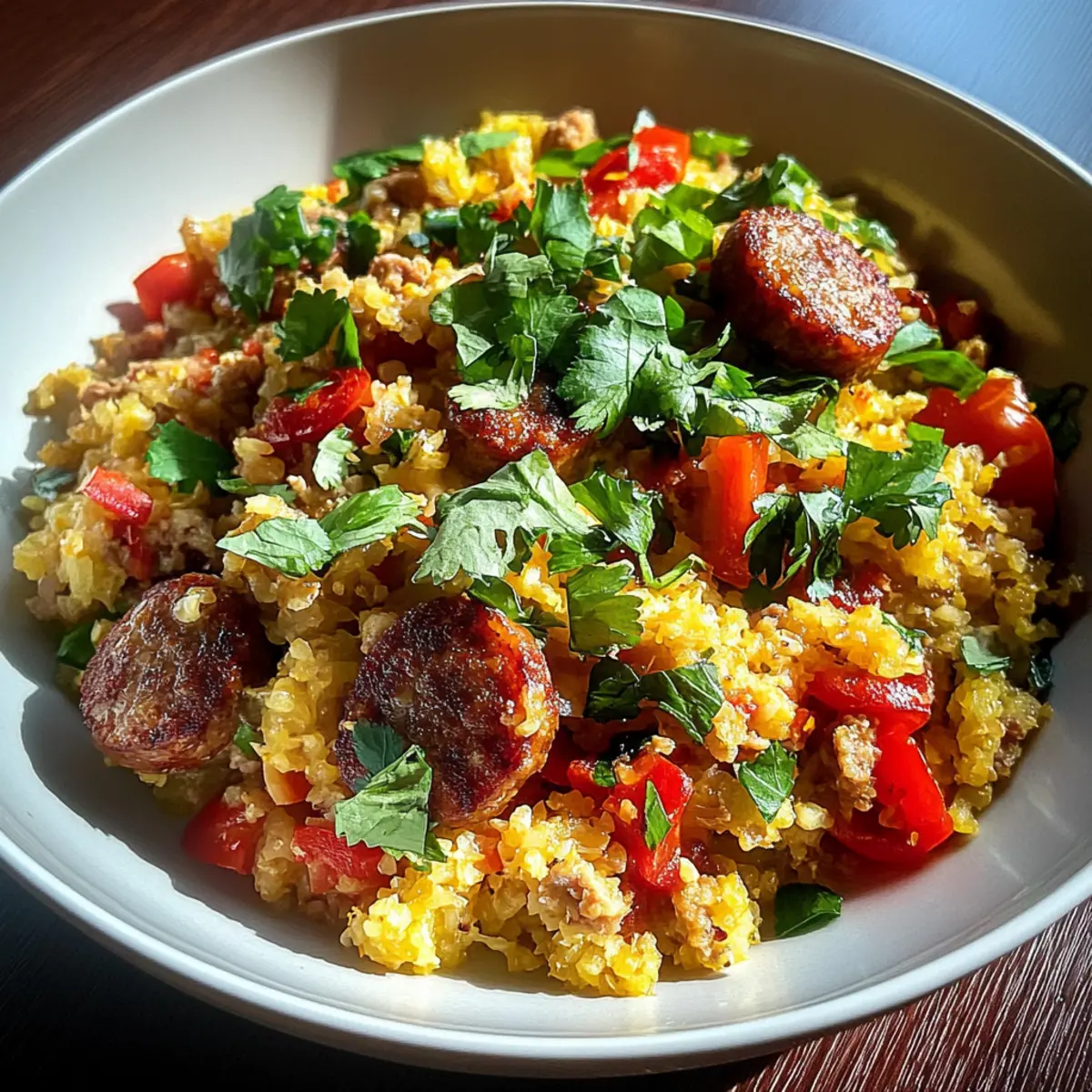 Savor the Flavor: Easy Sausage Cauliflower Rice Skillet 2 213ebdcb fc80 436c ae2e 27fa2c8ba078tr h8egwl