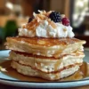 Sweet Coconut Cream Pancakes
