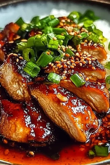 Caramelised soy chicken