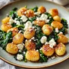 Crispy Gnocchi With Spinach And Feta