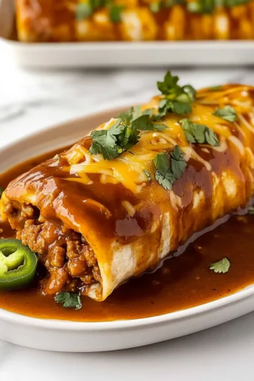 Ground Beef Wet Burritos