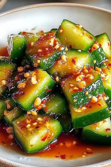 Sichuan-Style Smashed Cucumber Salad Recipe