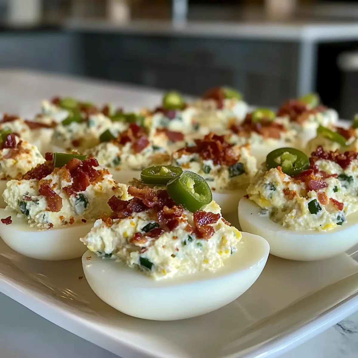 Spice Up Your Party with Jalapeño Popper Deviled Eggs 5 Jalapeño Popper Deviled Eggs