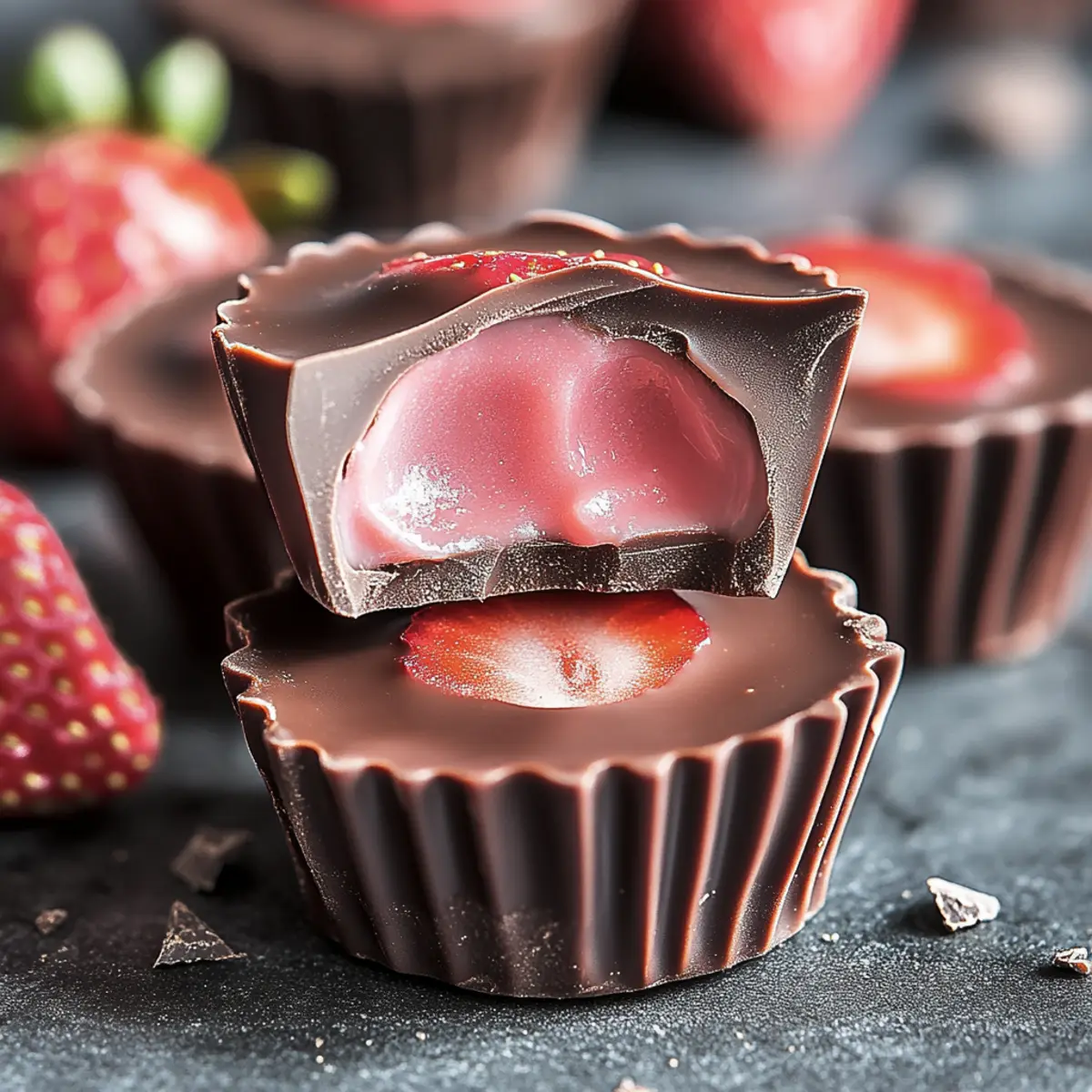 Strawberry Cream Chocolates Delight