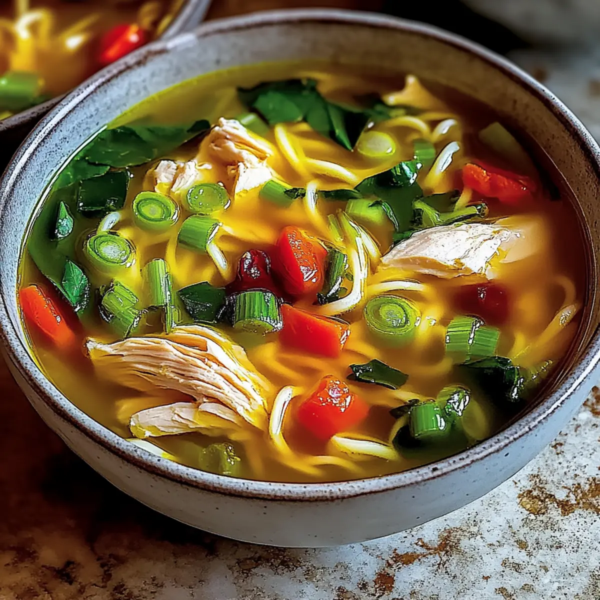 Ginger Garlic Chicken Noodle