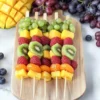 Easy Rainbow Fruit Skewers