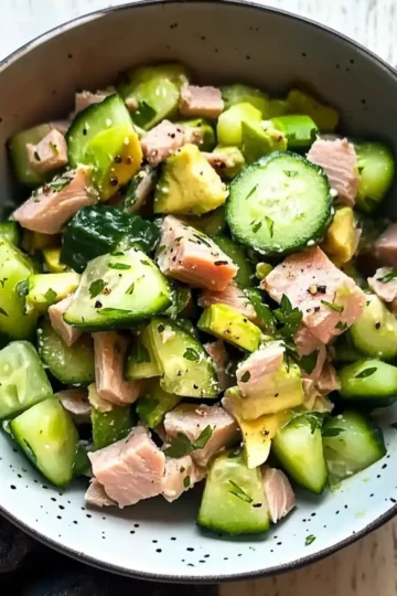 Tuna Salad With Cucumber