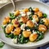 Crispy Gnocchi With Spinach And Feta