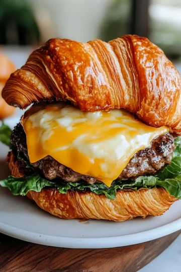 Croissant Smash Burgers