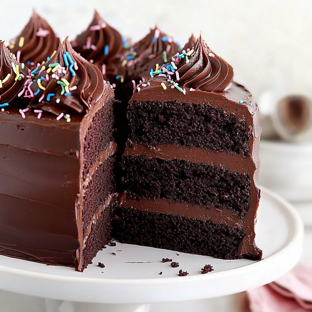 Eggless Chocolate Cake Recipe