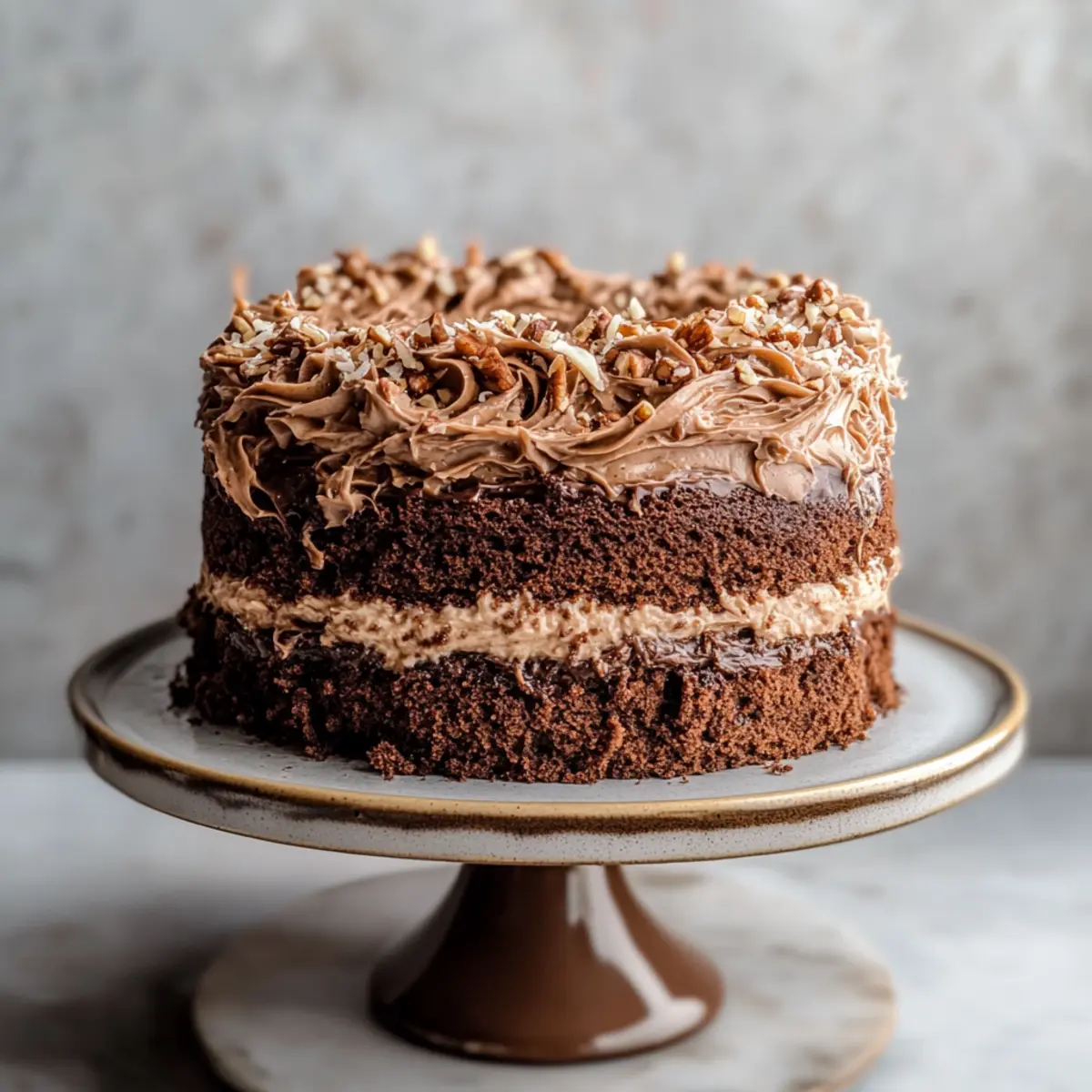 Traditional German Chocolate Cake
