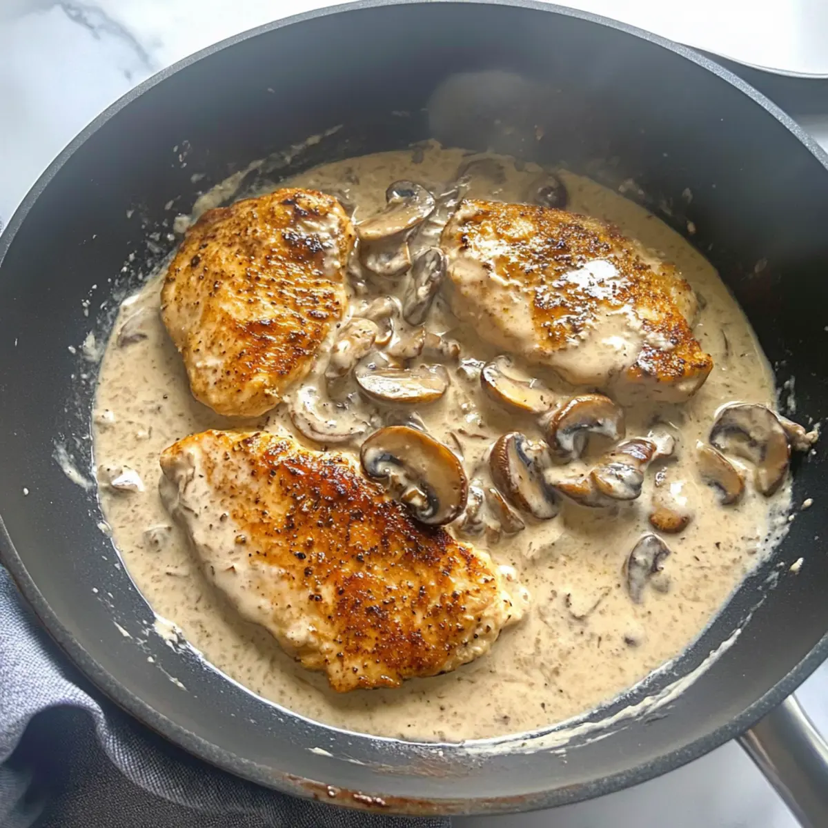 Creamy Chicken Boursin Sauce with Mushrooms in 30 Minutes 5 Chicken Boursin Cream Sauce