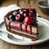Dark Chocolate Cherry Cheesecake