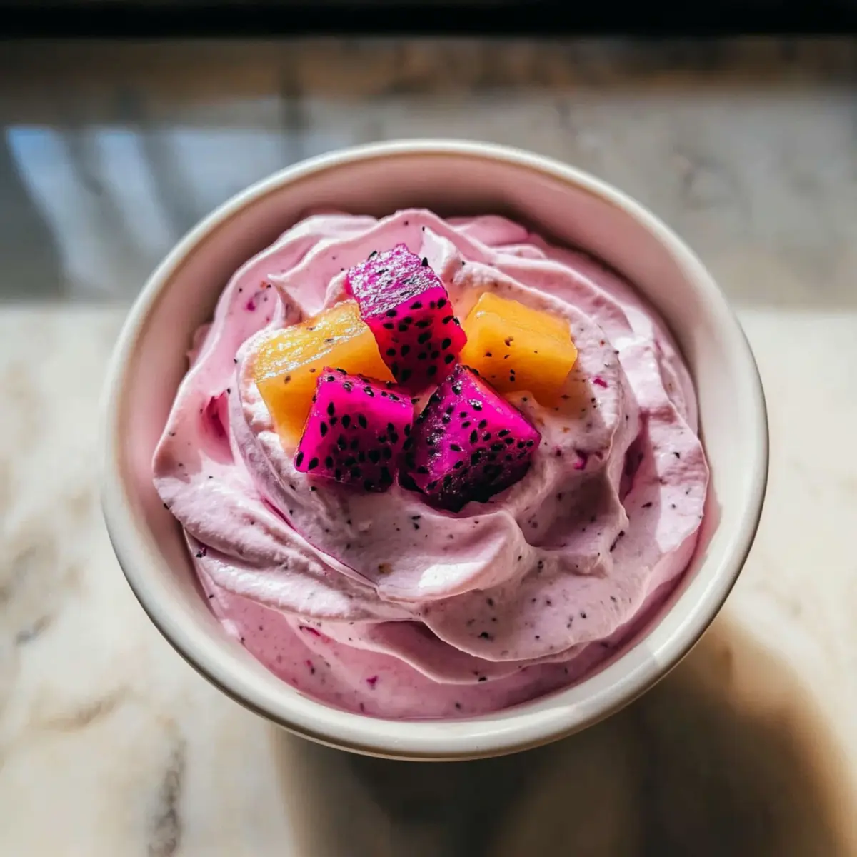 Dragon Fruit Whipped Cottage Cheese