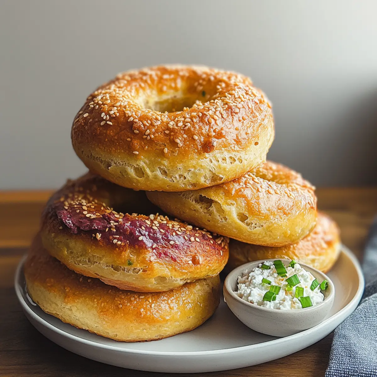 Low Carb Cottage Cheese Bagels