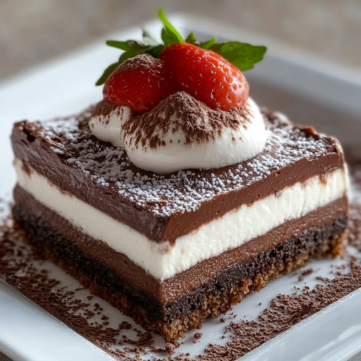 Sugar-Free Chocolate Layered Dessert
