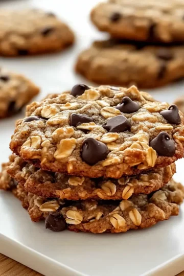 Healthy Banana Oatmeal Cookies