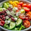 Mediterranean Green Salad Bowl