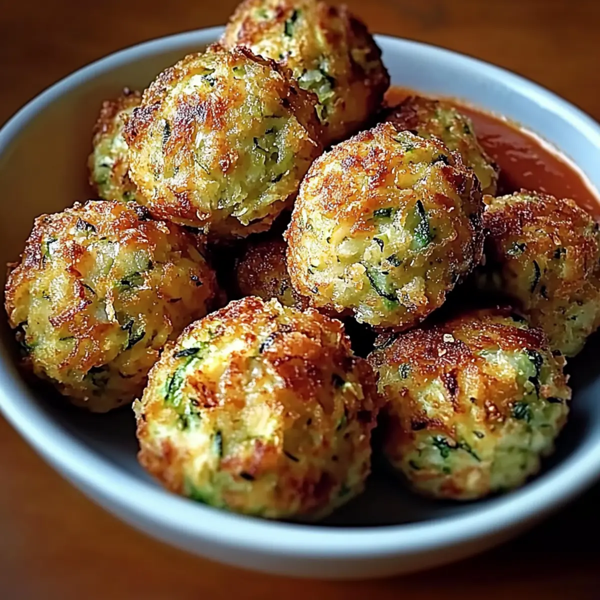 Crispy Garlic Zucchini Balls
