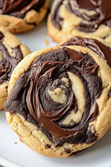 Peanut Butter Brownie Swirl Cookies