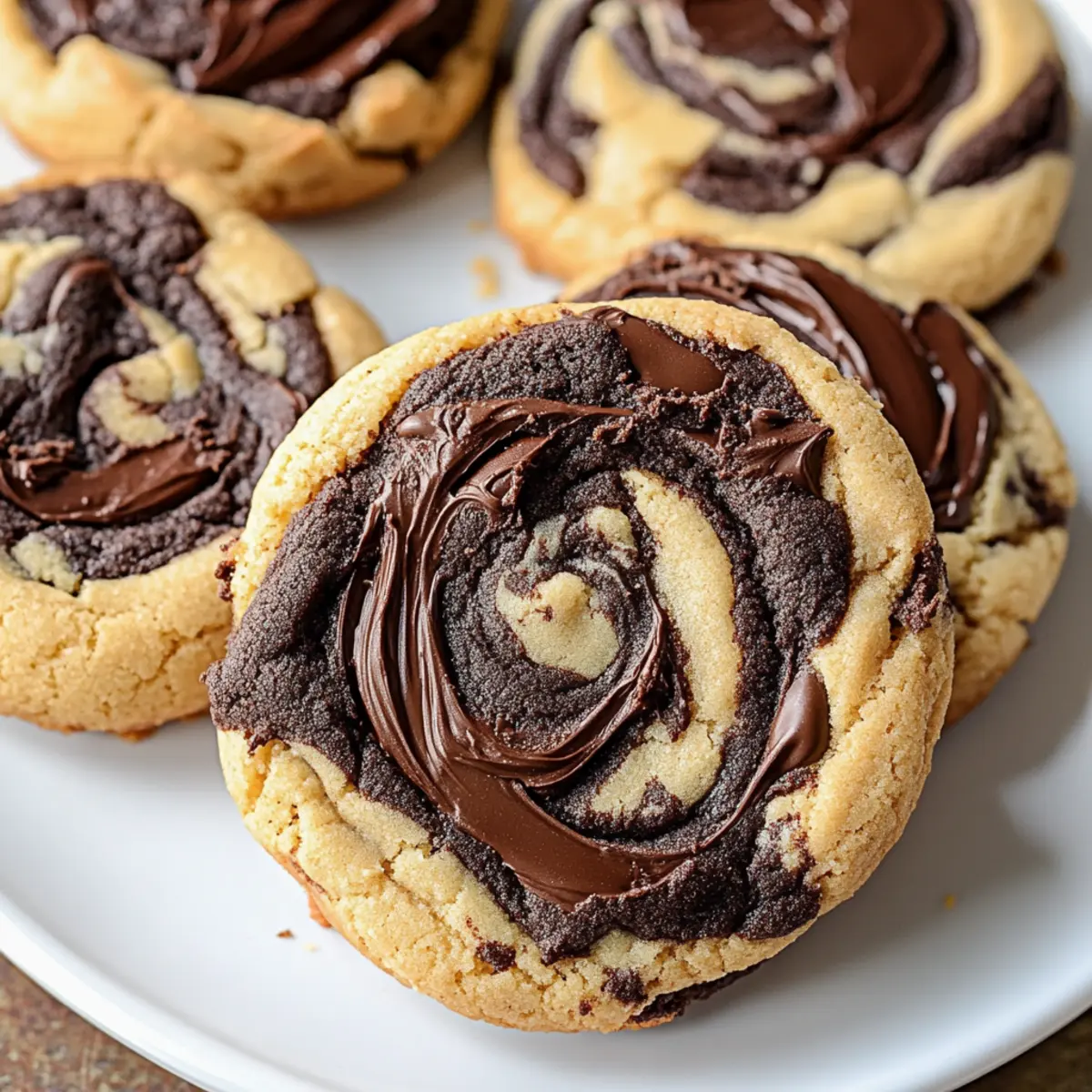 Peanut Butter Brownie Swirl Cookies