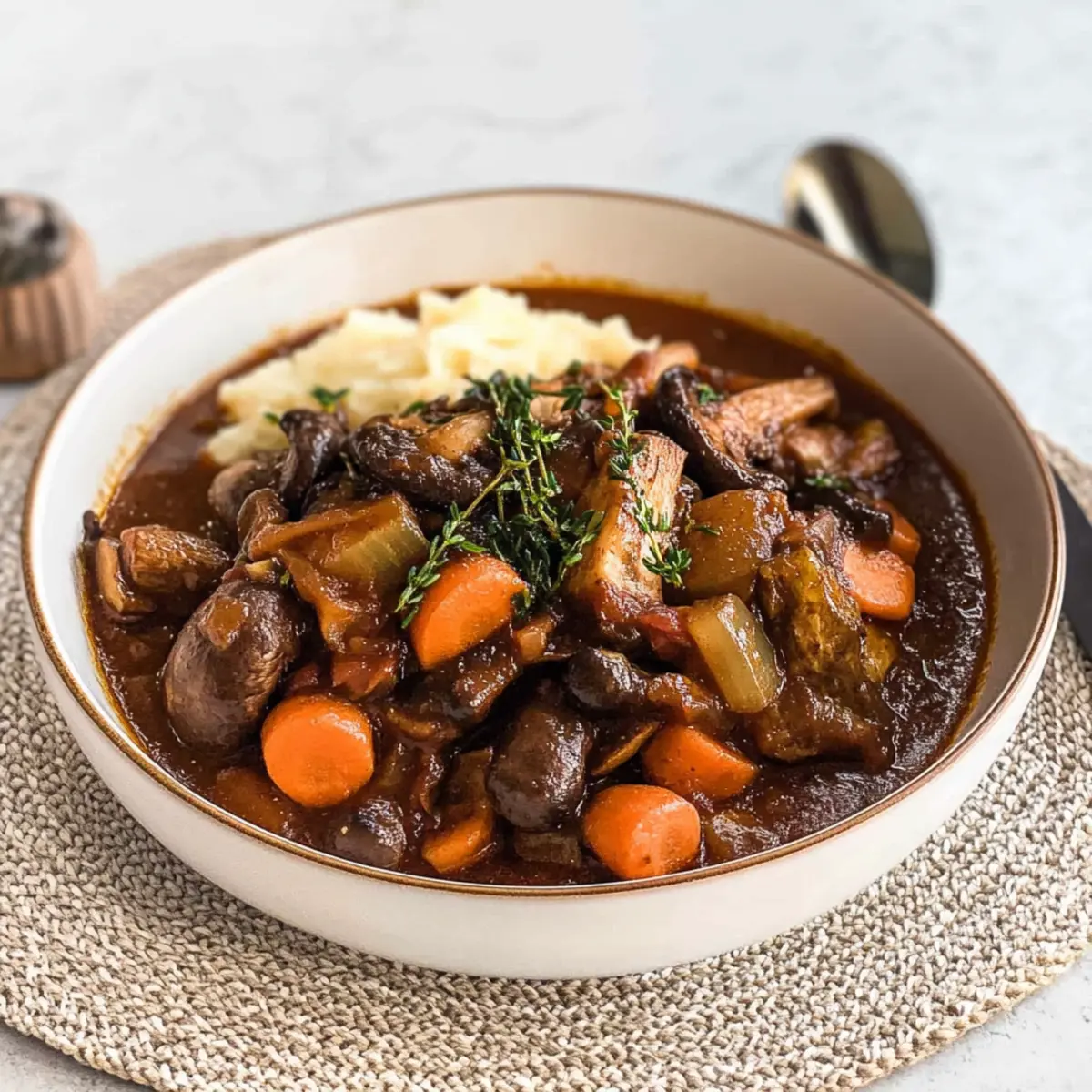Rich Vegan Mushroom Stew