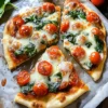 Tomato and Spinach Flatbread Delight