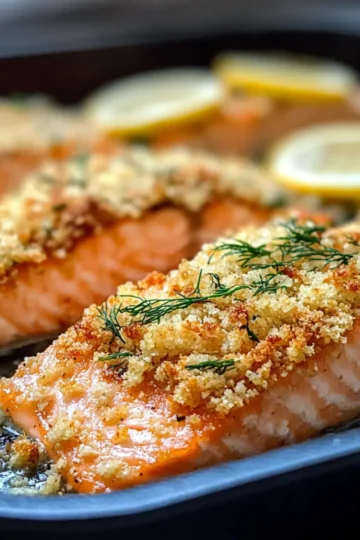 Lemon Parmesan Crusted Salmon