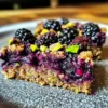 Blackberry Pistachio Bars