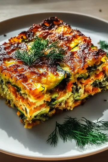 Zucchini and carrot slice