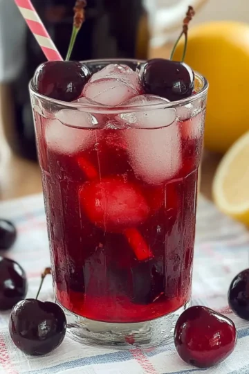 Cherry Pie Inspired Iced Tea