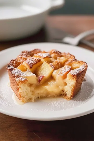 Warm Apple Bread Pudding